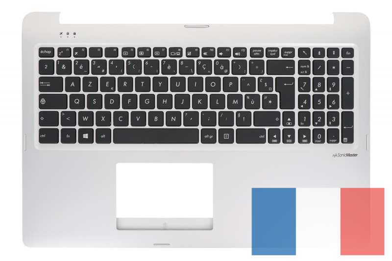 Silver French Asus keyboard