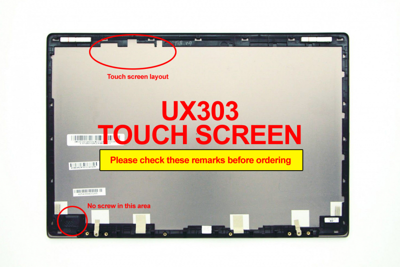 Asus ZenBook 13-inch grey tactil LCD cover