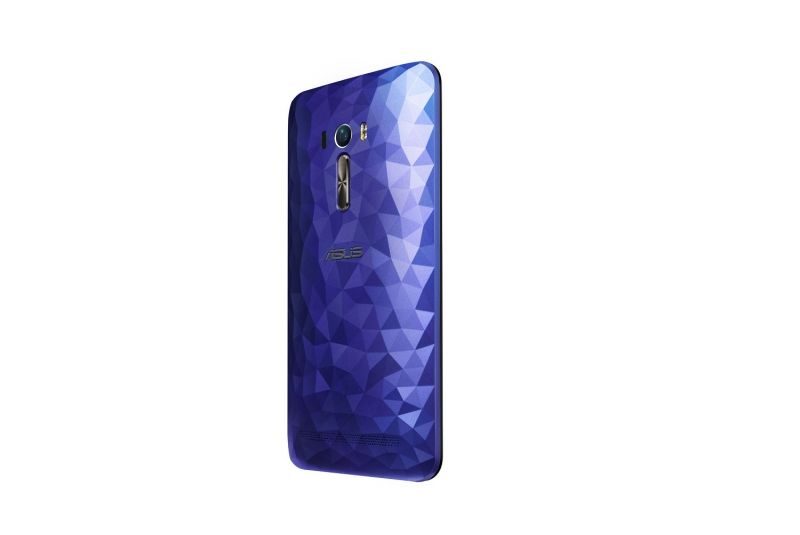 ZenFone Selfie Blue rear cover Illusion Polygon