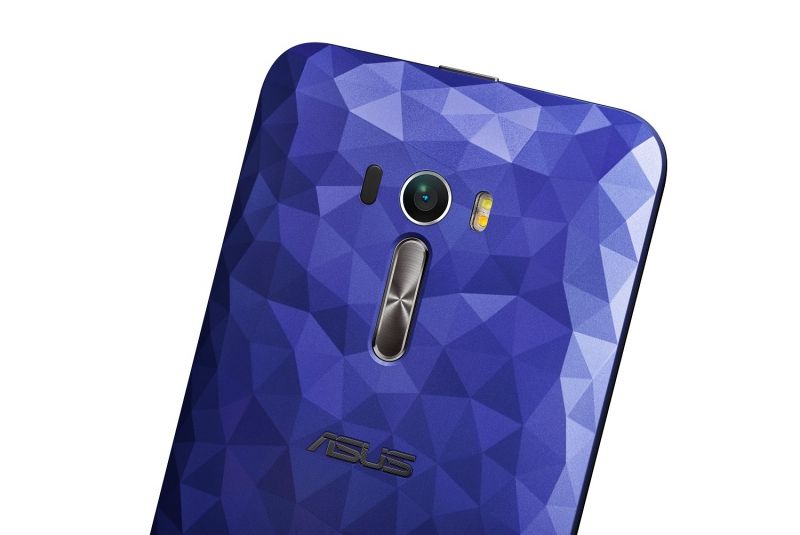 ZenFone Selfie Blue rear cover Illusion Polygon