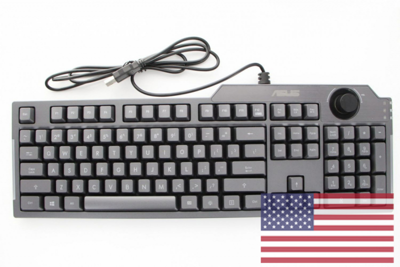 Wired US QWERTY gamer keyboard for desktop