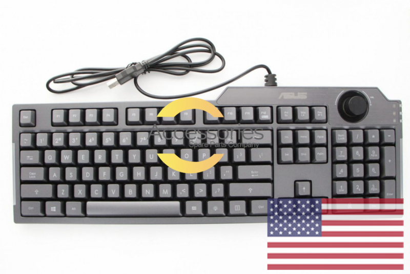 Wired US QWERTY gamer keyboard for desktop