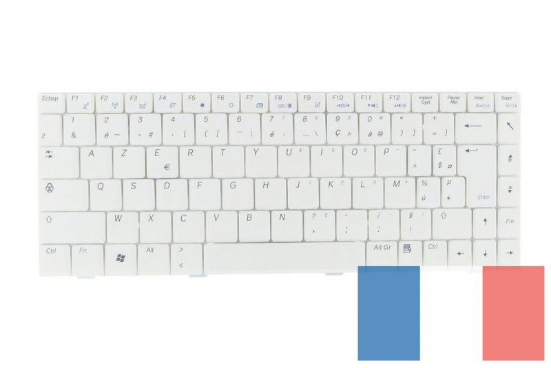 Asus White Keyboard - 04GNHQ1KFR00 Asus White Keyboard - 04GNHQ1KFR00