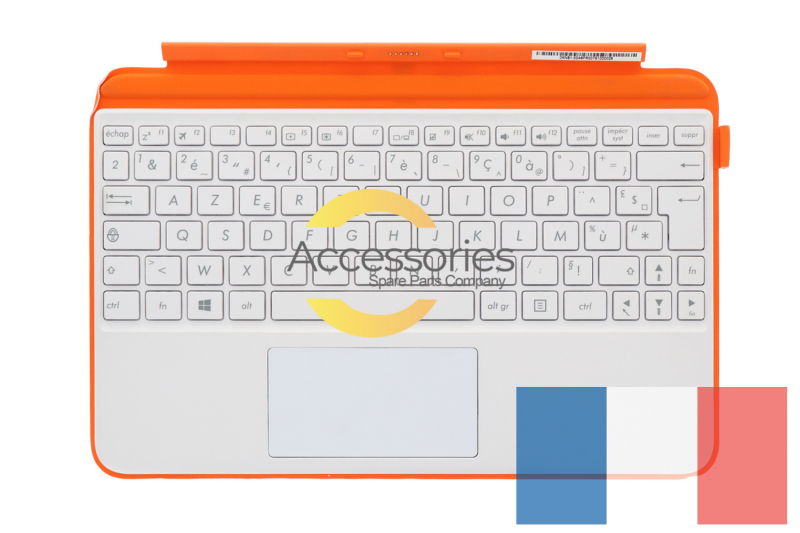 Asus White French keyboard with orange protective support