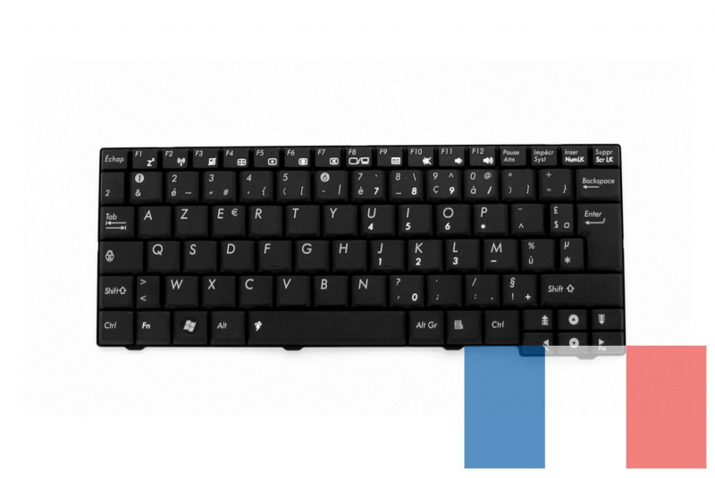 Asus Eee PC Black AZERTY keyboard
