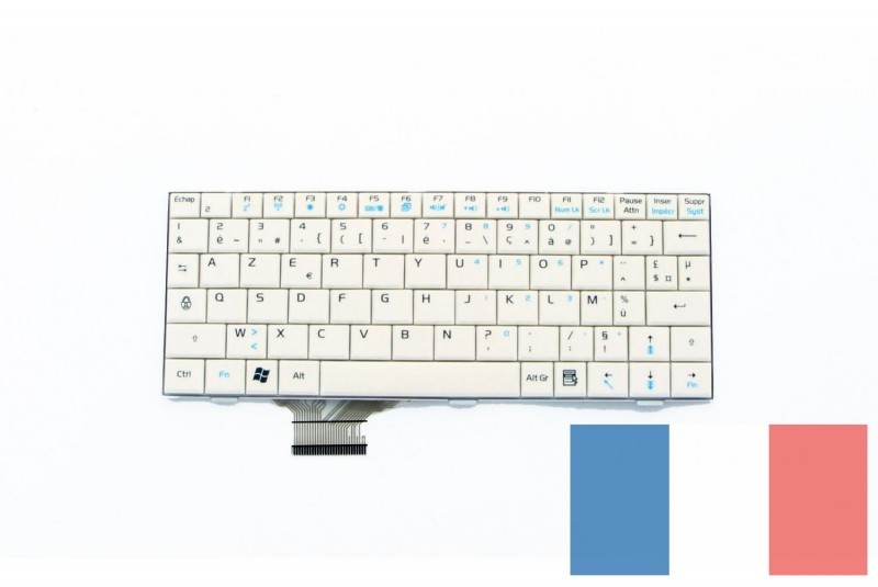 Asus White Netbook  AZERTY keyboard