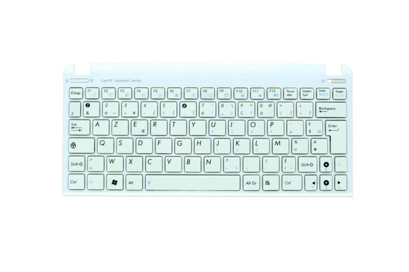 Asus White Eee PC AZERTY keyboard