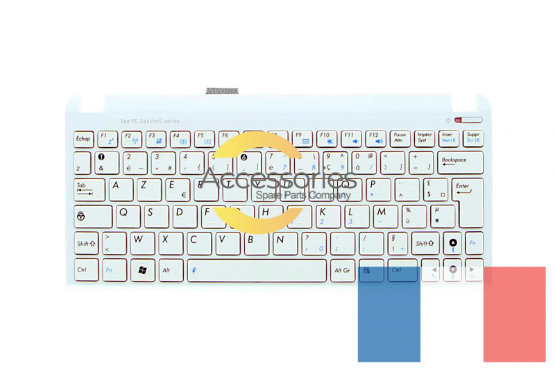 Asus White Netbook EeePC keyboard