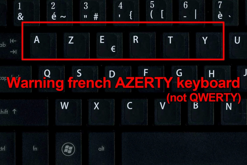 Asus White Netbook  AZERTY keyboard