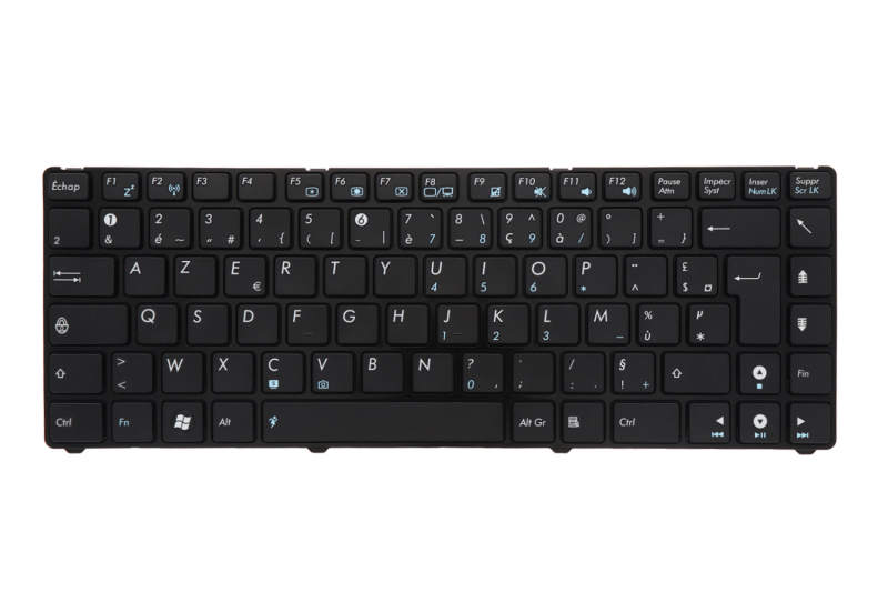 Asus Black AZERTY keyboard Seashell