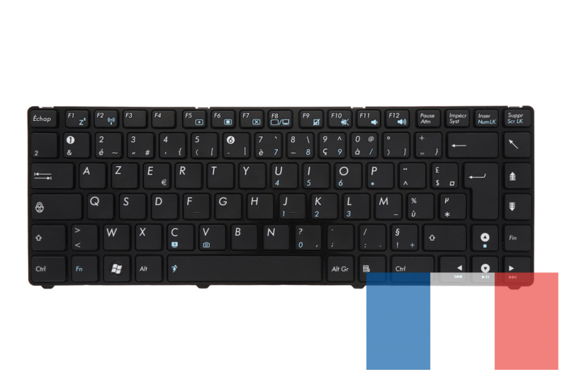 Asus Black AZERTY keyboard Seashell