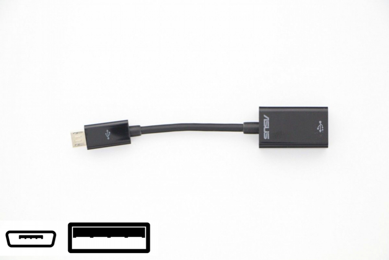 Asus Black USB A to Micro USB B adapter