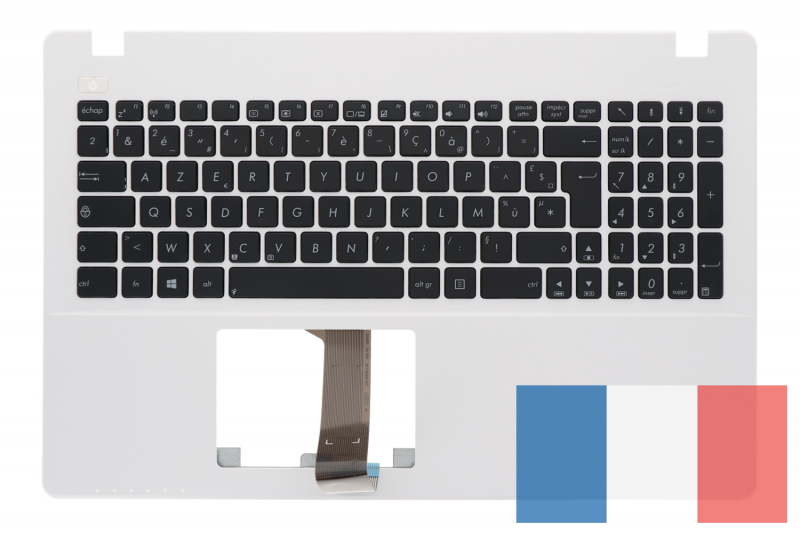White Asus keyboard - French layout
