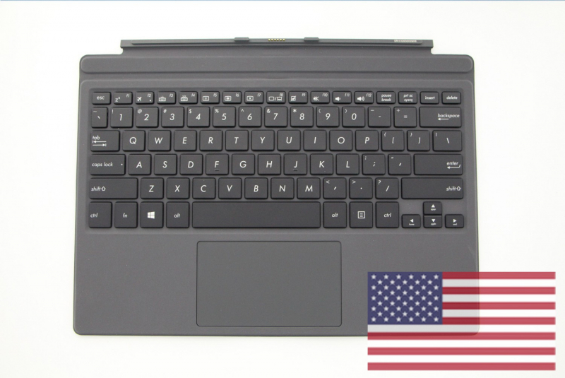 Asus Black Replacement keyboard with grey protective support