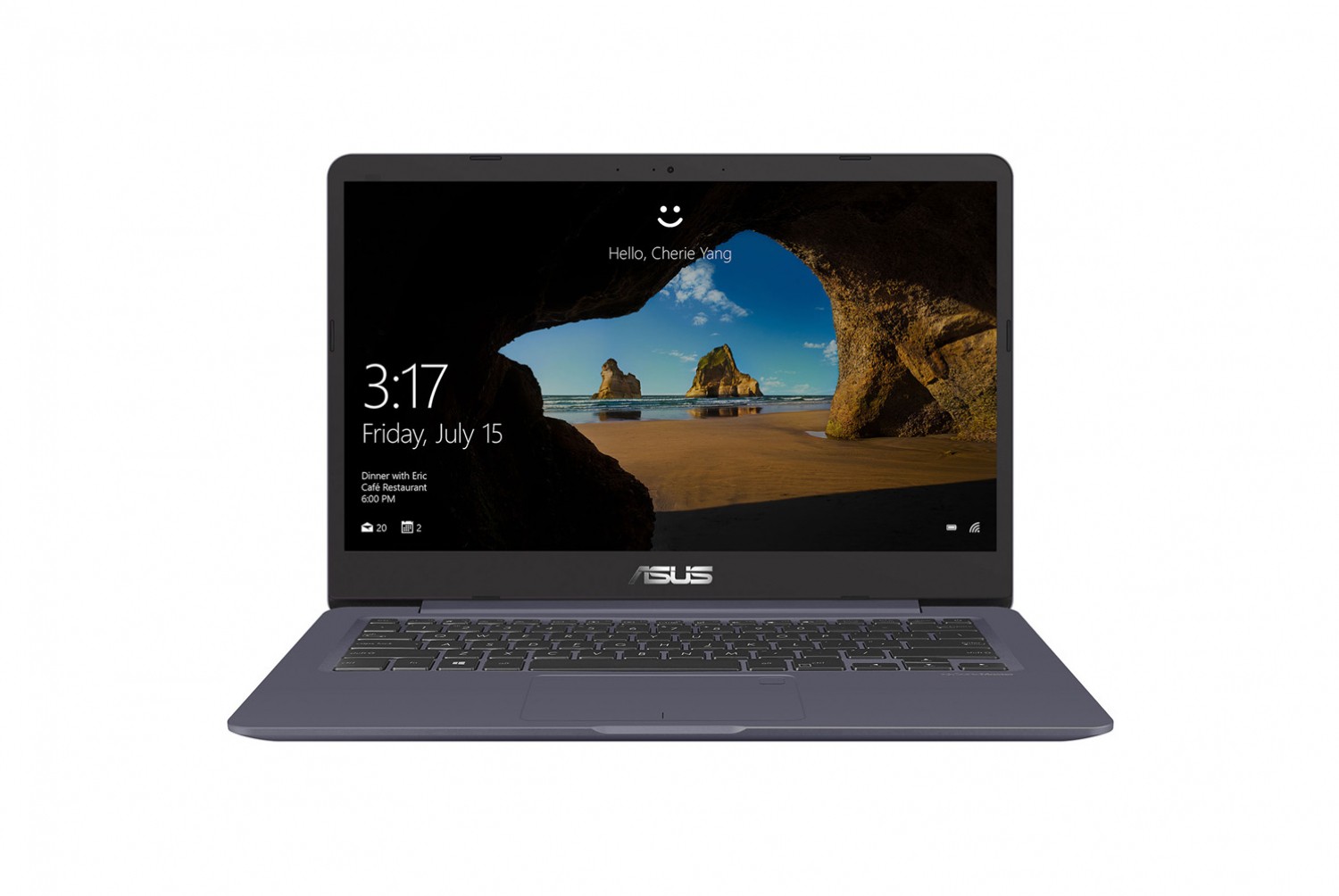 Clavier AZERTY Complet Pour Asus VivoBook S406U / X406U – Topcase D'origine, Neuf