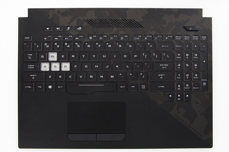 Asus Black Backlit keyboard