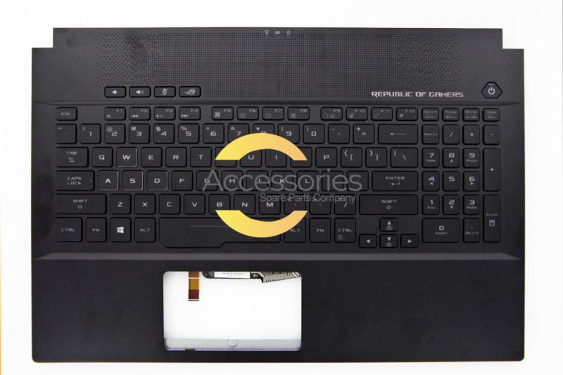 Asus American QWERTY backlit black keyboard