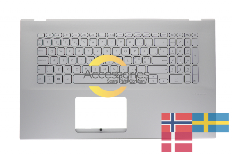 Asus Scandinavian silver keyboard