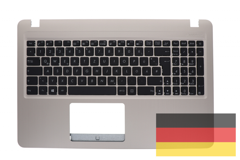 Official German Gold Keyboard for Asus VivoBook