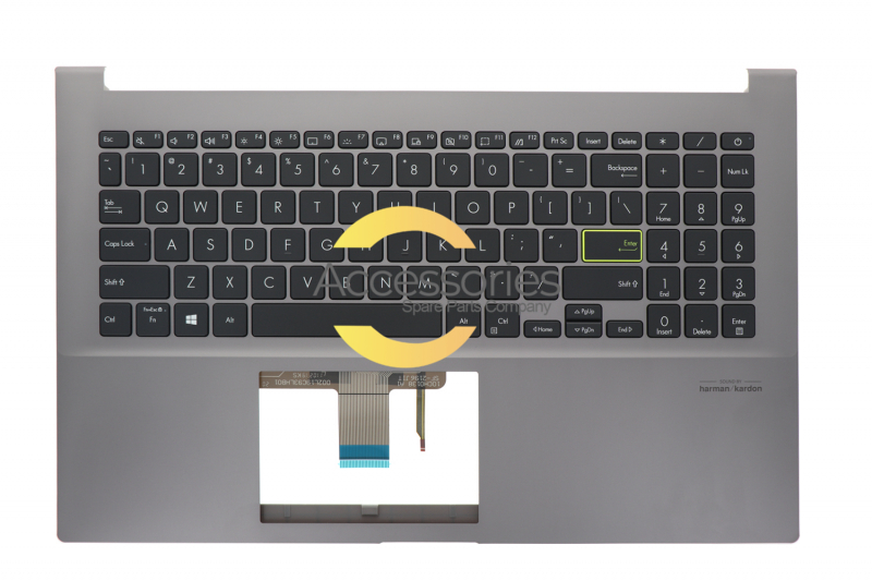 Asus American Grey Backlit QWERTY Keyboard