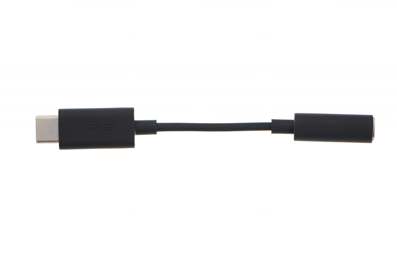 ROG Phone 3 and ZenFone 8 Flip black USB C to audio Adapter