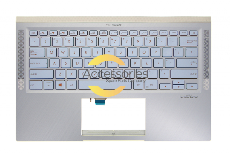 Asus Silver Blue Backlit Keyboard Replacement