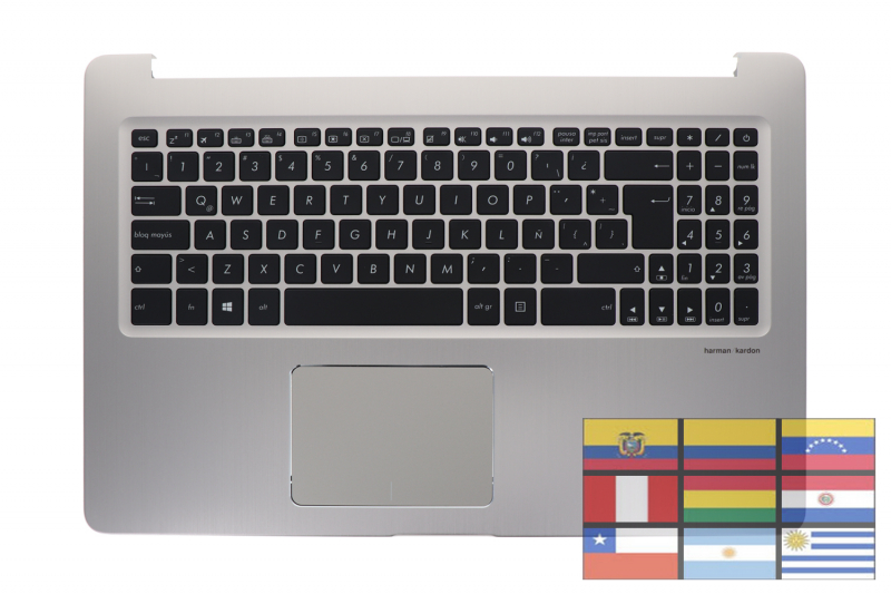 Asus Backlit Gold Latin Keyboard