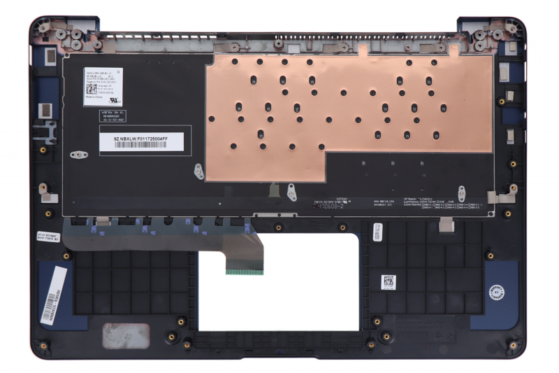 ZenBook blue backlit American keyboard