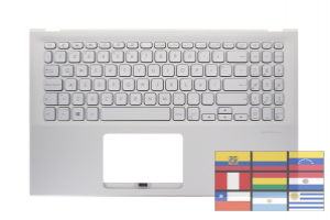 Silver Latin American keyboard for VivoBook 15