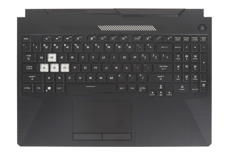 Asus TUF Gaming American black backlit keyboard Asus Black backlit keyboard American layout Asus TUF Gaming - Genuine Asus