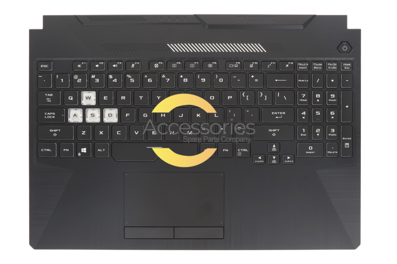 Asus American QWERTY black backlit keyboard