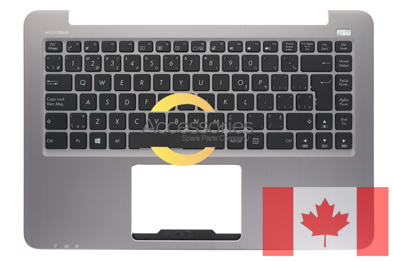Asus Gray canadian QWERTY keyboard