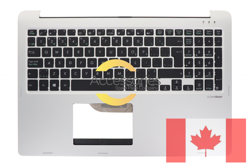 Asus Silver Canadian silver keyboard