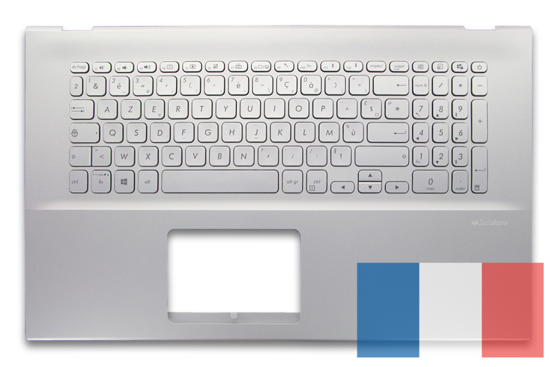 Backlit silver keyboard for Asus VivoBook