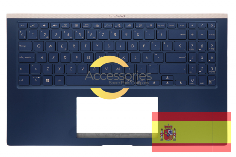 Asus ZenBook Blue Backlit Spanish keyboard