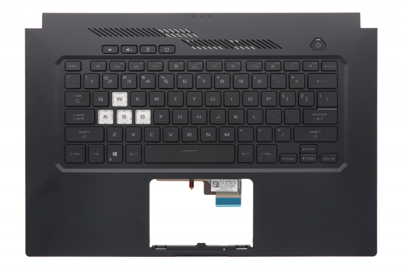 Asus TUF Dash American Black backlit keyboard