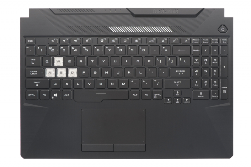Asus TUF Gaming Black backlit American keyboard