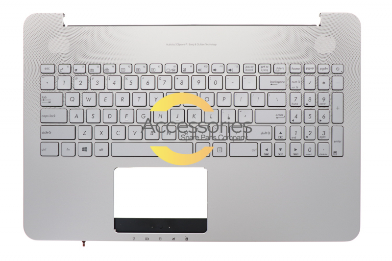 Asus US QWERTY silver backlit keyboard