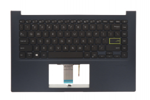 Backlit American blue Asus VivoBook keyboard