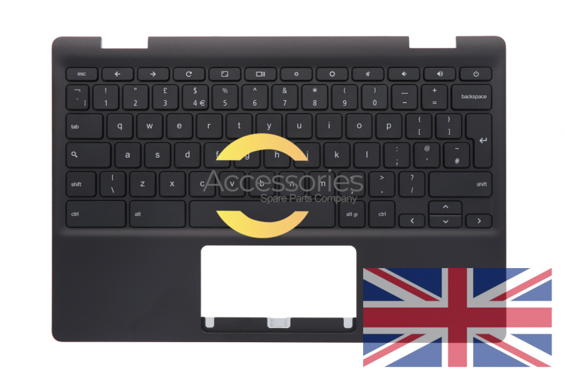 Clavier noir QWERTY UK de PC portable Asus