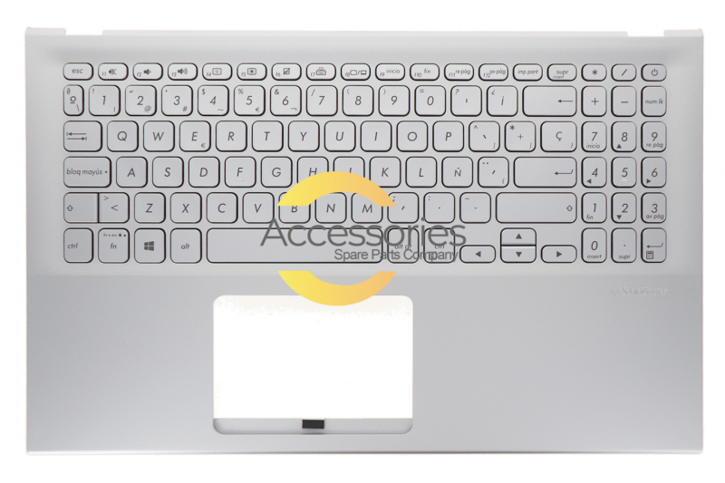 Asus Silver backlit Spanish keyboard