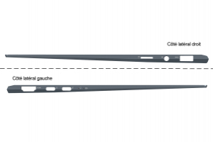 Asus ZenBook backlit grey keyboard