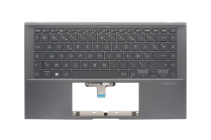 Asus ZenBook backlit grey keyboard