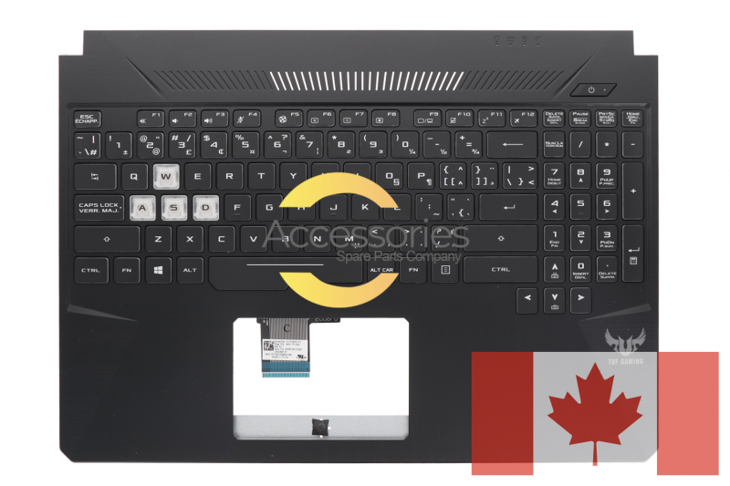Asus Black backlit Canadian keyboard