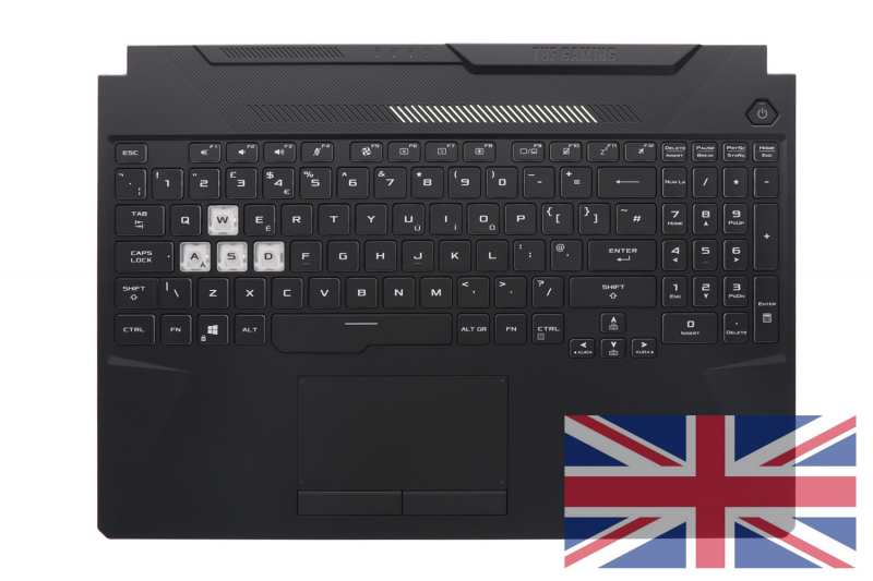 Asus TUF Gaming English Keyboard QWERTY