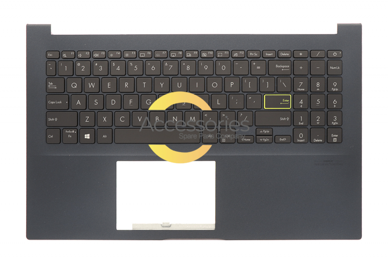 Asus American QWERTY black backlit keyboard