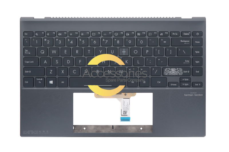 Asus Grey backlit American QWERTY keyboard