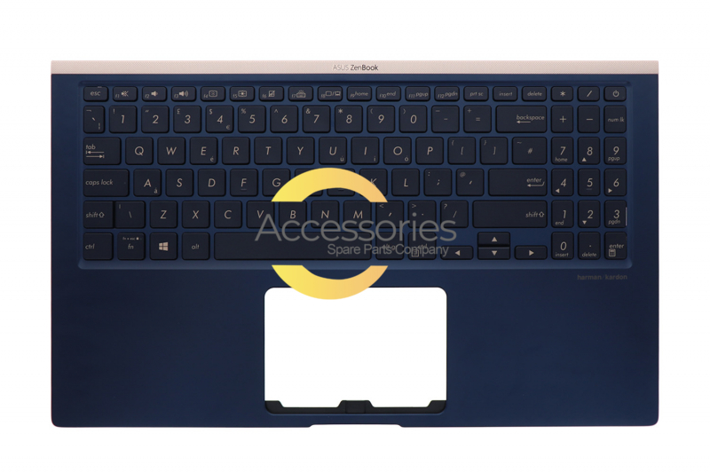 Asus ZenBook English blue backlit keyboard