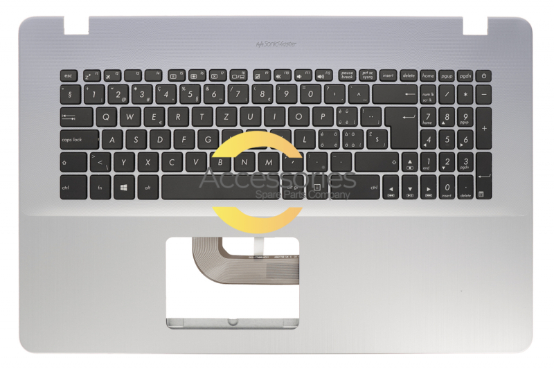 Asus Backlit silver Swiss keyboard