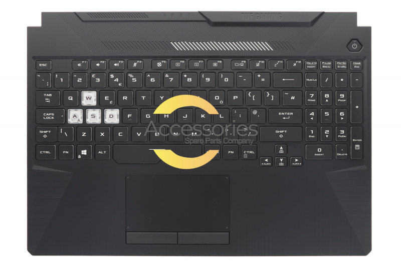 English black backlit keyboard Asus